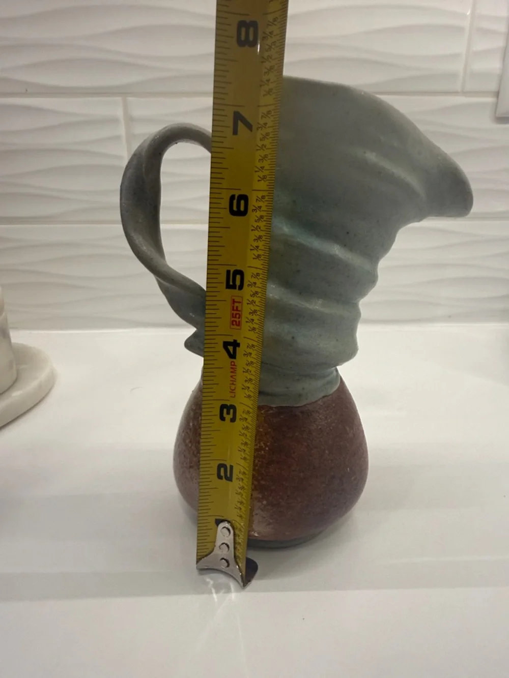Vintage Liz Bryant Signed Studio Pottery Sculptural Pitcher – 2000